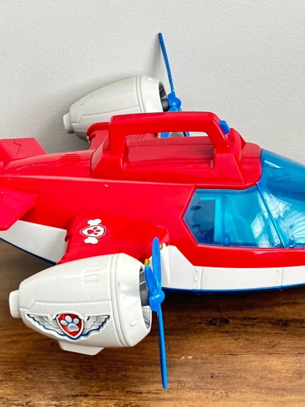 Paw Patrol Air Patroller Rescue Plane Airplane Lights Sound Toy Red Blue WORKS